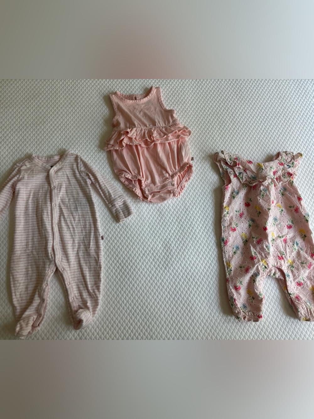 Janie and Jack and Gap baby girl one-pieces
